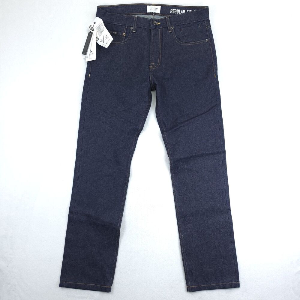 Quicksilver Jeans Men's 32x32 Blue Regilar Fit Casual Dark Wash NWT